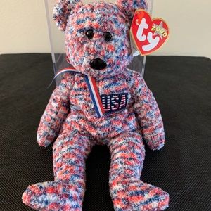 Ty USA Beanie Bear Born July 4 2000